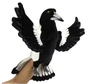 Hansa Magpie Bird Hand Puppet Plush Soft Toy