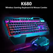 Wireless Gaming Keyboard and Mouse Combo RGB Backlit for Computer/PC/Mac Gamer