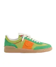 Valentino Garavani Upvillage Lace-Up Sneakers 44,45,39.5,41.5,40,41,42,43.5,43 Green/chartreuse/pumpkin color
