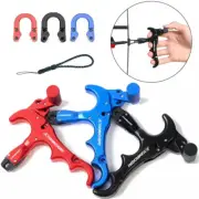 Compound Bow 4-Finger Release Aids Thumb Trigger 360°Rotate Archery Bow Hunting