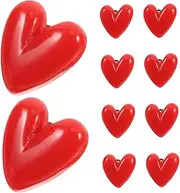 Alipis Versatile Heart Lapel Pins 10pcs Resin Collar Pins Love Design for Women Men Valentines Day