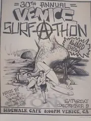 Venice SURF-A-THON California Surfing Contest Poster