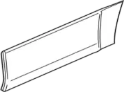 77590-65J12-26U Suzuki Guard,rr spl,r 7759065J1226U, New Genuine OEM Part