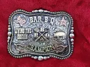 COOKOFF PITMASTER"TEXAS DREAM"CHAMPION TROPHY BAR-B-Q BELT BUCKLE☆RARE-X57