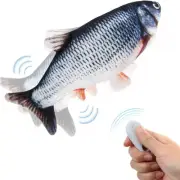 Remote Control Fish Cat Toy - Electric Floppy Fish Dog Toy, 11"