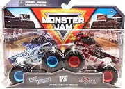 Monster Jam Die-Cast Monster Trucks, 1:64 Scale, Kids Toys for Ages 3 and up 2 Pack Series 24 (Blue Thunder vs Northern Nightmare)