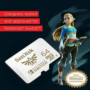 【跨店最高22%回饋】【現貨免運】SanDisk NS Switch 任天堂 專用記憶卡【esoon】64G 128G 256G 512G Micro SD 記憶卡