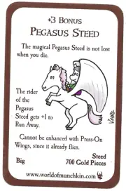 Munchkin Promo Card Pegasus Steed by Steve Jackson Games