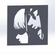 4 DXF File CNC g-code Industrial Laser ANIME Attack on Titan Router plasma 5065