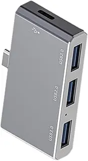 Huayeex USB C Docking Station - Type-C 3 Monitor Docking Station 4-in-1 Docking Station | Portable Multifunctional USB C Double Monitor for Computer, Phone