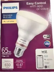 Philips Smart Wi-Fi LED Lighting With Wiz 650 Lumens Soft White Set Of 2 New