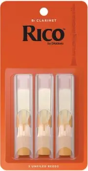 Rico Bb Clarinet Reeds, Strength 2.5 RCA0325, 3-pack