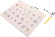 ERINGOGO Writing Alphabet Learning Board Double-Sided Magnetic Writing Surface for Preschool Education and Handwriting Practice