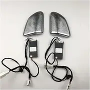 Music Center Horn Audio Luminous Speaker Cover Compatible with Benz GLE-Class 2019-2023 Interior Door Ambient Light Speaker Cover