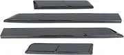 YJVVWQVF Car Styling Door Side Molding Body Trim Strip Compatible for Toyota Land Cruiser 250 Prado LC250 2024 + Protector Decoration Accessories(Black)