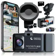 Premium Dash Cam Front Rear Interior Triple Camera, 4K Ultra HD, Camara para ...