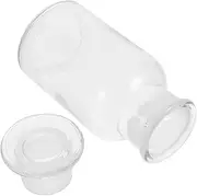 MUSISALY 1Pc Small Mouth Glass Bottle Chemical Laboratory Supply Frosted Glass Stopper High Temperature Resistant Leak Design for Safe Storage