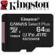 【Kingston 金士頓】64GB 100MB/s microSDXC UHS-I U1 A1 V10 記憶卡(SDCS2/64GB 平輸)