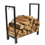 Outdoor 30-Inch Firewood Log Rack - Small Fireplace or Fire Pit Wood Storage Hol