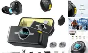 Wireless Lavalier Microphone for iPhone/Android/PC, LED Indicator Lapel Mic