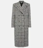 [Alessandra Rich] Alessandra Rich Lurex® tweed coat AU 10 white
