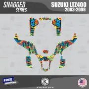 Graphics Kit for SUZUKI LTZ400 (2003-2008) LTZ-400 Snagged Krazy 16 MIL