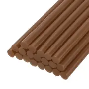 30pcs Mini Hot Glue Gun Sticks 4" x 0.28" for Glue Gun, Coffee Brown