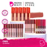 OMG OH MY GLAM LIP MAKEUP UP INDONESIA LIPSTICK 啞光親吻霜色調光澤襯裡