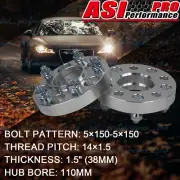 2PCS 38mm 5Stud Hub Wheel Spacers For Toyota Landcruiser ;100 105 200 205 series