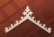 Cuckoo Clock Topper Crown - Gothic Style-Completely New. Hand Carved.