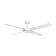 Brilliant Tempest 52" ABS 4 Blade DC Ceiling Fan with Wall Control & Remote Control - White