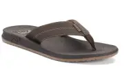 REEF- Element Men's Size 8-Brown-With Bottle Opener-Flip Flops-New With Tags!