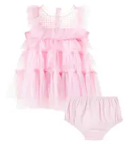[Tutu Du Monde] Tutu Du Monde Baby Bright Star set of dress and bloomers M 18-24 pink