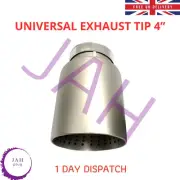 SAND BLASTED AKRAPOVIC EXHAUST TIPS 4" UNIVERSAL SILVER STAINLESS STEEL