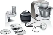[Bosch] Creationline 5 in 1 Stand Mixer MUM5XW10GB 7 Speeds, integrated scale, dough hook, whisk, beater, 1000W Champagne