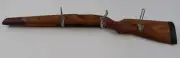 Remington Stock Wooden Brown Rack 3 Hooks for Hanging Coats, Hats, SEE PHOTOS