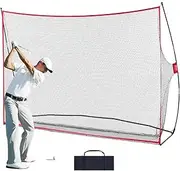 VEVOR Golf Practice Hitting Net, Golf Net, Personal Driving Range for Indoor or Outdoor Use, Portable Home Golf Aid Net with Solid Fiberglass Frame and Carry Bag, Gift for Men, Golf Lover