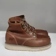 Timberland Pro Barstow 6" Alloy Toe Work Boot Brown Men's Size 8W