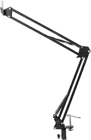 Webcam Clamp Desktop Webcam Stand Arm Clamp Camera Stand Scissor Arm Inch Screw Hole Protects Furniture