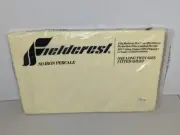 Vintage Fieldcrest No Iron Percale Long Twin Fitted Sheet Yellow Made In USA NOS