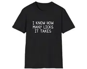 I Know How Many Licks it Takes Joke Tee, Gift Shirt