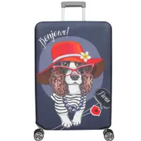 在飛比找ETMall東森購物網優惠-新款拉鍊式行李箱防塵保護套 行李箱套(優雅可卡21-24吋)
