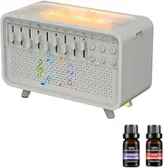 Bulora Sound Box, Bulora White Noise Night Light Humidifier, 8 Group Nature Sound, 2025 Upgrade Bluetooth 5.3,200ml Water Tank Capacity,Calm Busy Brains for Faster (1pcs)