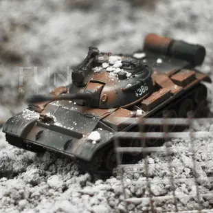 模型擺件 樂加T55合金坦克模型擺件 1:43仿真金屬59式軍事戰車玩具坦克世界 全館免運