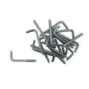 Everhang 25mm Zinc Plated Square Hook - 20 Pack