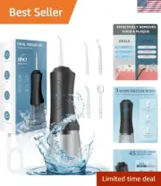 Portable Water Flosser - 300ml Waterproof Oral Irrigator for Healthier Gums
