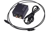 KONTONTY Digital to Analog Audio Converter Optical Spdif to R for Tv DVD Compatible with Apple Tv Includes Optical Cable