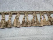Tassel FringeTrim...Twin tied.25 yards bolt/roll drapes..pillows.lamp..art