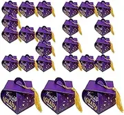 Graduation Box | Graduation Hat Box with Tassels for Class of 2025 | High School College Grad Party Containers Bulk for Candy Chocolate Snack Cookies