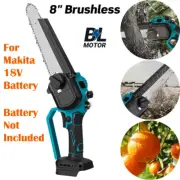8 inch Electric Cordless Chainsaw Handheld Cutter Saw For Makita 18V Battery